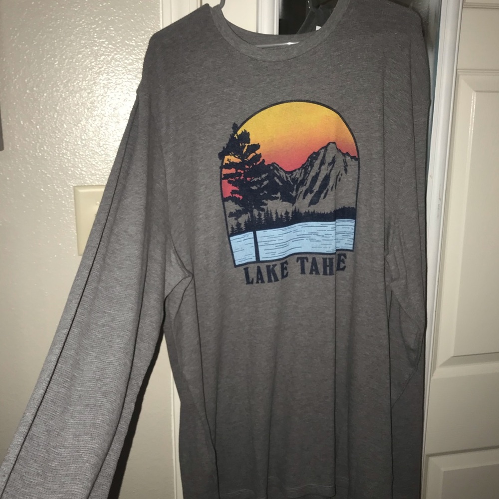 Long sleeve , textured Lake Tahoe